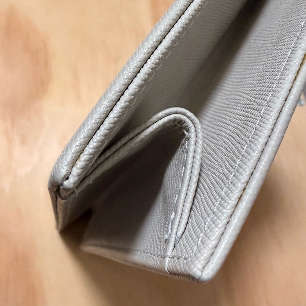 YSL Off White/Beige Envelope Clutch - Picture 5 of 16